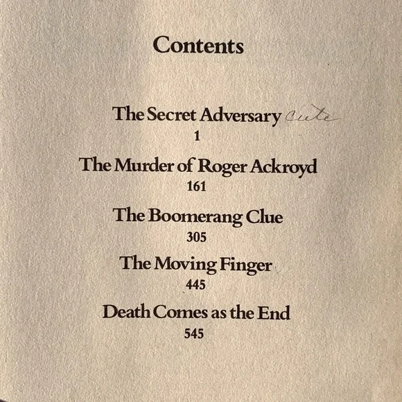 Agatha Christie Five Classic Murder Mysteries Book - Picture 4 of 12